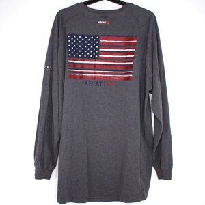 Ariat FR Mens 2XL Flame Fire Resistant Spell Out Sweatshirt N1316